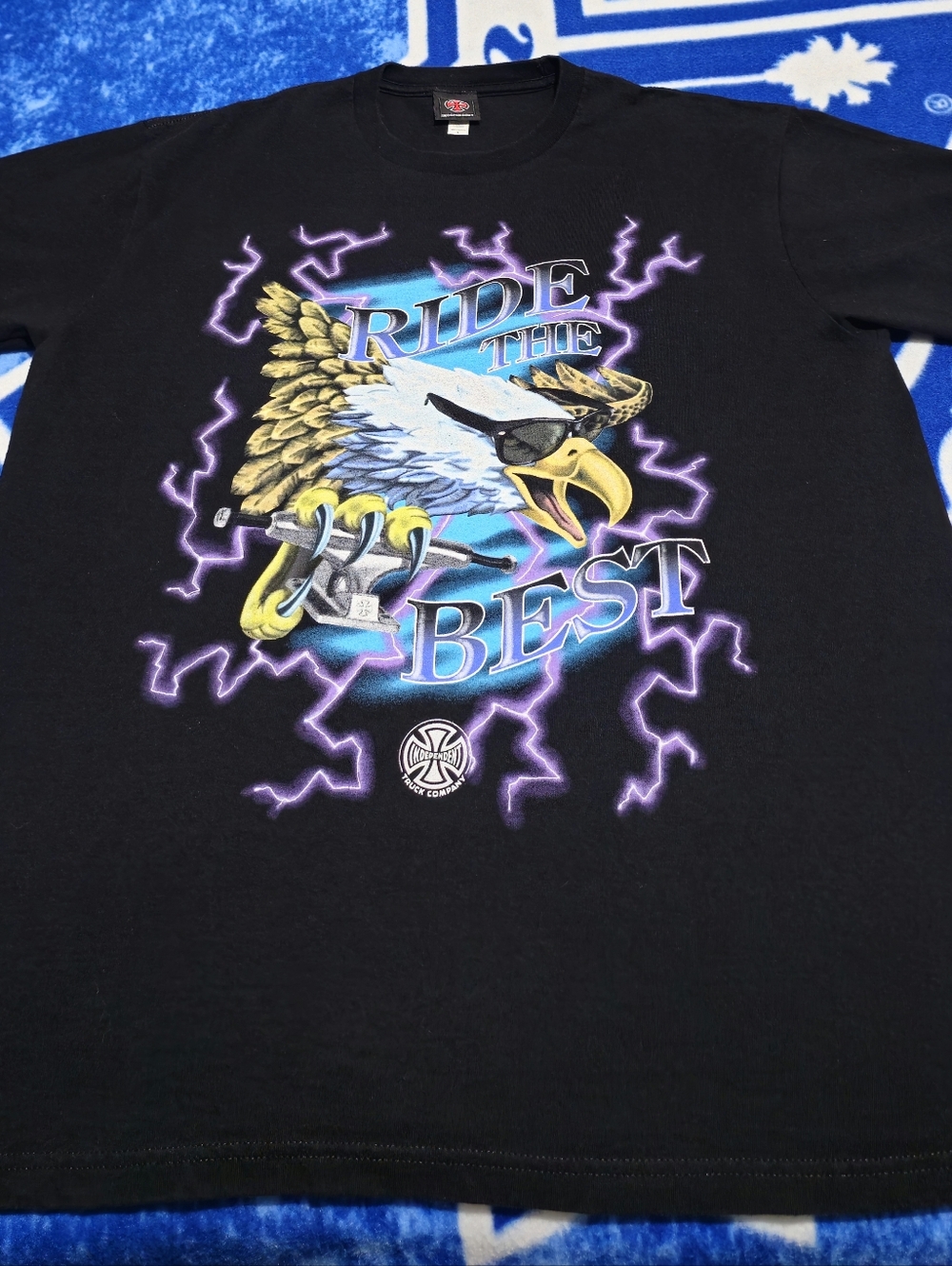 Independent Truck Co. T-Shirt Ride The Best Eagle Lightning Graphic Skate Tee L
